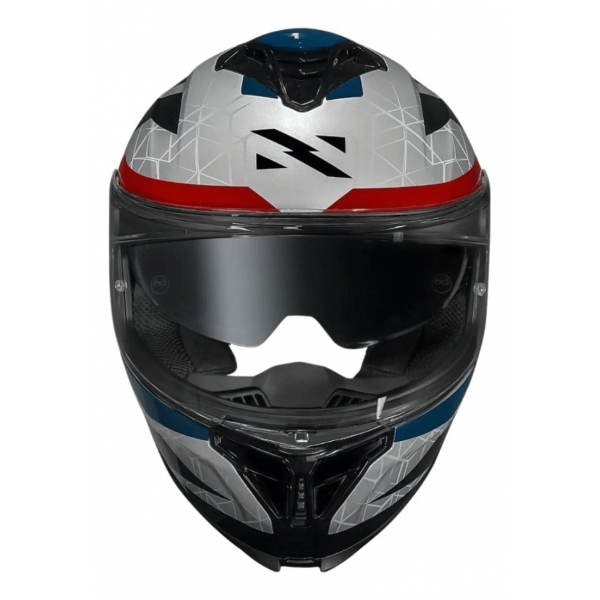 Capacete Moto Norisk Strada 2 Evoque Prata Preto C/ Aerofólio e Óculos Interno Masculino Feminino