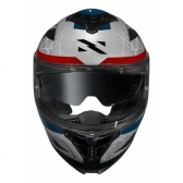Capacete Moto Norisk Strada 2 Evoque Prata Preto C/ Aerofólio e Óculos Interno Masculino Feminino