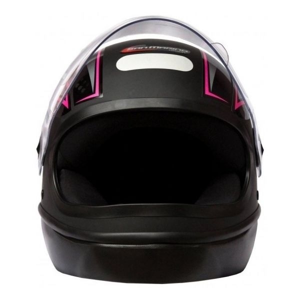 Capacete Moto Feminino Taurus San Marino Formula 1R Neo Preto Fosco Rosa Lançamento C/ Selo Inmetro - Preto