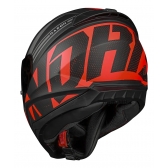 Capacete Moto Fechado Norisk Razor Full Preto Fosco Vermelho Masculino Feminino Esportivo Lançamento