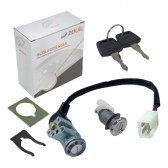 Kit Conjunto Chave Contato Miolo Ignição Moto Shineray Phoenix 50cc Completo C/ Travas Mod Original