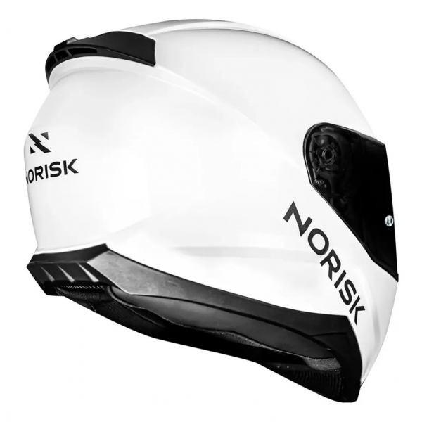 Capacete Norisk Razor Limited Edition Branco Brilho C/ Aerofólio + Viseira Fumê Masculino Feminino