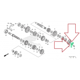 Trava Fixação Pinhão Pião Moto Nx 400 Falcon 98/08 Falcon 400i 2011 2012 2013 Original Honda