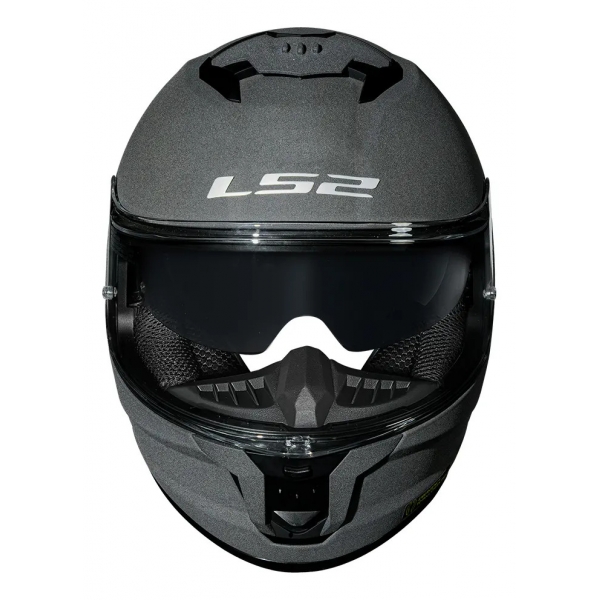 Capacete Moto Fechado Ls2 Ff808 Stream 2 Monocolor Cinza Concrete Esportivo C/ Óculos Interno