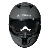 Capacete Moto Fechado Ls2 Ff808 Stream 2 Monocolor Cinza Concrete Esportivo C/ Óculos Interno