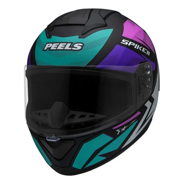 Capacete Moto Feminino Peels Spike 1St Ls Star 2 Estrela Roxo Rosa C/ Selo Inmetro Lançamento