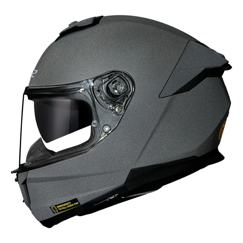 Capacete Moto Fechado Ls2 Ff808 Stream 2 Monocolor Cinza Concrete Esportivo C/ Óculos Interno