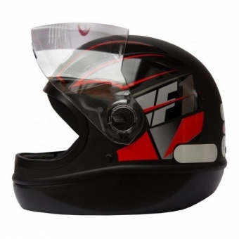 Capacete Moto Taurus San Marino Formula 1R Neo Preto Fosco Vermelho Masculino Feminino Lançamento