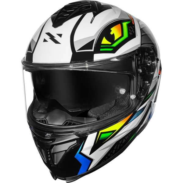 Capacete Moto Norisk Strada 2 Xdron Reptel C/ Aerofólio e Óculos Sol Interno Masculino Feminino