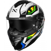 Capacete Moto Norisk Strada 2 Xdron Reptel C/ Aerofólio e Óculos Sol Interno Masculino Feminino