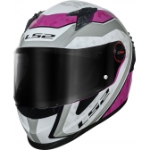 Capacete Moto LS2 FF358 Pro Classsic Striker Rosa Esportivo C/ Spoiler Masculino Feminino Lançamento