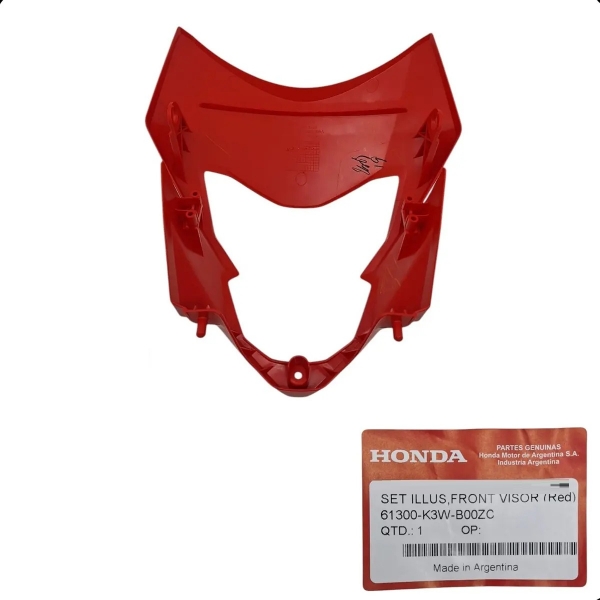 Carenagem Central Farol Moto Xr 300l Tornado Vermelha 2025 2026 2027 Original Honda Vermelho