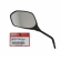 Espelho Retrovisor Lado Esquerdo Moto Elite 125 2019 2020 2021 2022 2023 2024 Original Honda