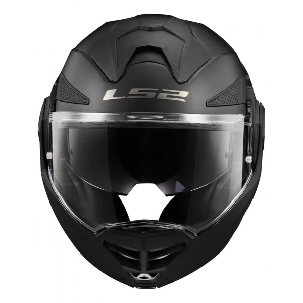 Capacete Moto Robocop Ls2 Ff901 Advant X Modular Articulado 180 Graus Preto Fosco C/ Óculos