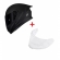 Capacete Moto Norisk Flow Monocolor Black Edition Preto C/ Spoiler + Viseira Fumê Lançamento