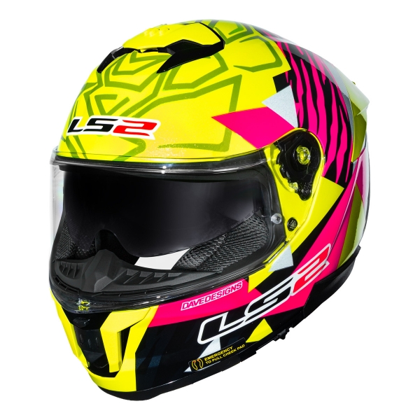 Capacete Ls2 Ff808 Stream 2 Moto Gp 54 Piloto Tiger Aldeguer C/ Óculos Interno