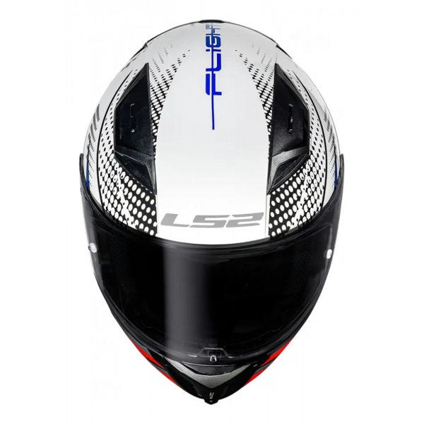 Capacete Moto LS2 FF810 Vigo Shift Flight Azul Branco C/ Aerofólio Masculino Feminino Lançamento