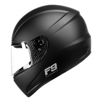 Capacete Moto Fechado Fly F9 Hg Classic Masculino Feminino Preto C/ Selo Inmetro