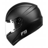 Capacete Moto Fechado Fly F9 Hg Classic Masculino Feminino Preto C/ Selo Inmetro - Preto Fosco