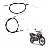Conjunto Cabo Acelerador A E B Moto Nx 400 Falcon 2013 2014 2015 Mod Original Scud