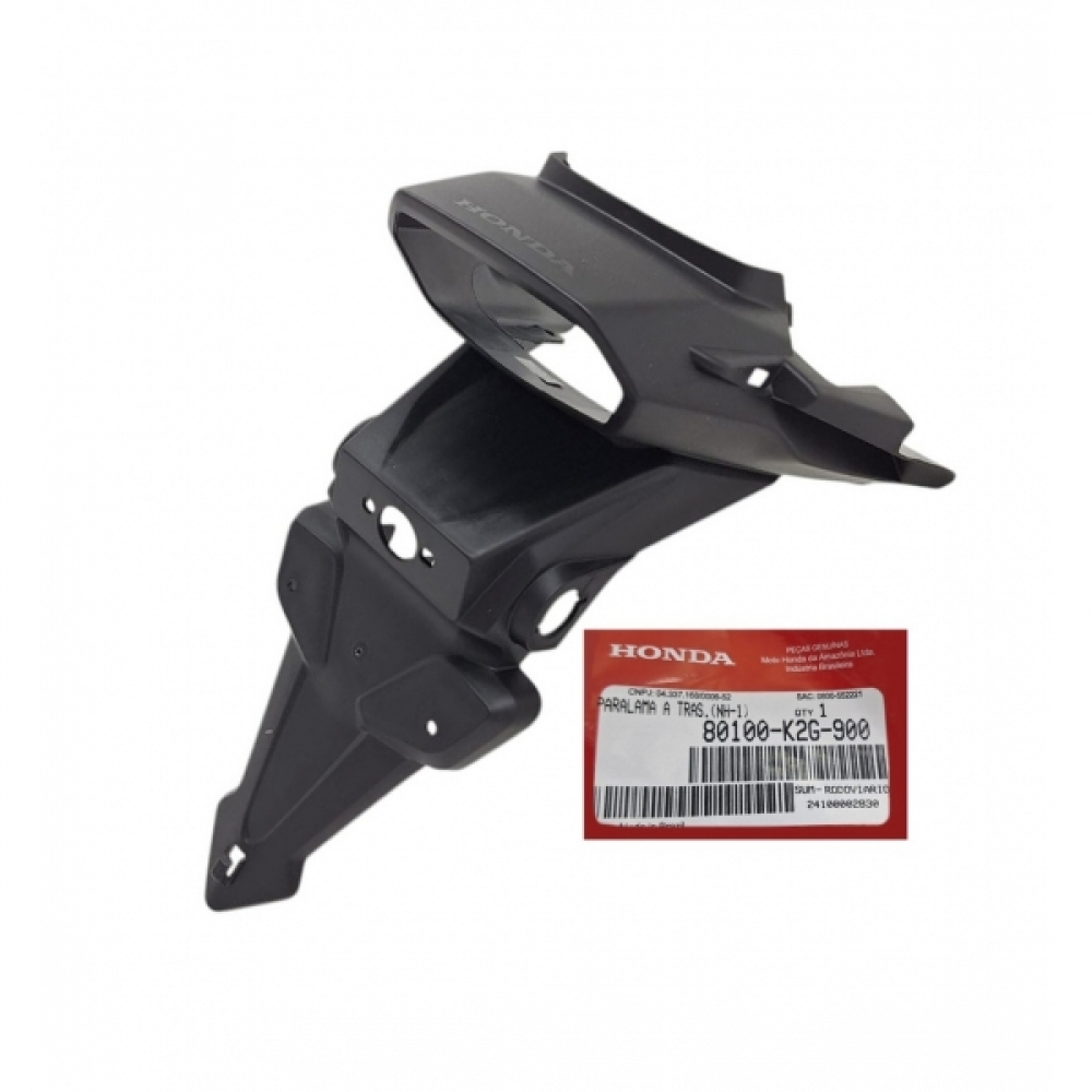 Paralama Traseiro Suporte Placa Moto Titan 160 Fan 160 Cg160 Start 2025 2026 Original Honda