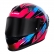 Capacete Moto LS2 FF358 Classic Pro Airline Draze Roxo Rosa Azul C/ Spoiler Masculino Feminino