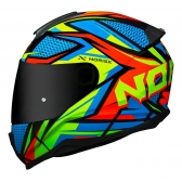 Capacete Moto Fechado Norisk Ff802 Razor Sharp Colorido Preto Amarelo Masculino Feminino Esportivo