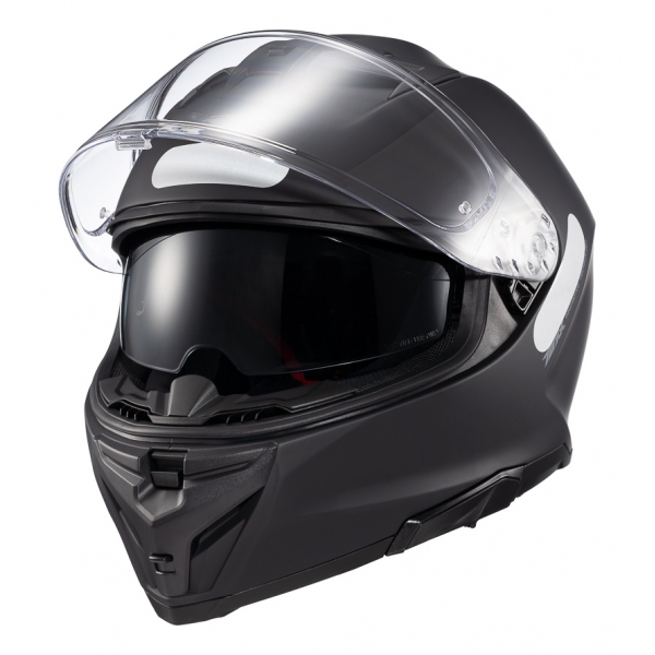 Capacete Moto Texx Kaiman Solid Fosco C/ Óculos Sol Interno E Narigueira Lançamento - Preto Fosco