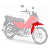Paralama Dianteiro Moto Pop 110 110I 2016 2017 2018 2019 2020 2021 2022 Vermelho Preto Branco Tork - Vermelha