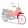 Paralama Dianteiro Moto Pop 110 110I 2016 2017 2018 2019 2020 2021 2022 Vermelho Preto Branco Tork - Vermelha