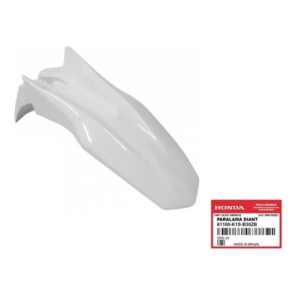 Paralama Dianteiro Nxr Bros 160 2018 2019 2020 2021 2022 2023 Branco Original Honda Branca