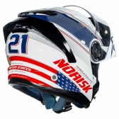 Capacete Articulado Robocop Norisk Force 2 Grand Prix Bandeira Usa Estados Unidos Escamoteável C/ Óculos