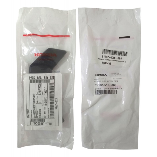 Par De Borracha Do Bagageiro Moto Xre190 Nxr Bros 160 2025 2026 Original Honda