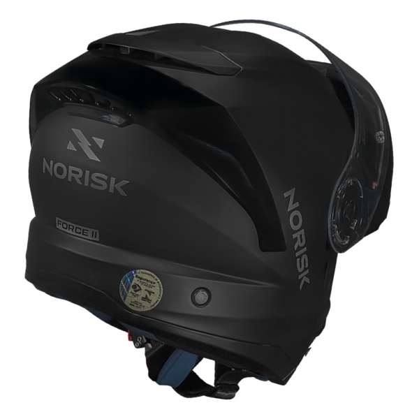 Capacete Moto Robocop Escamoteável Norisk Force 2 Preto Fosco Articulado C/ Óculos E Selo Inmetro