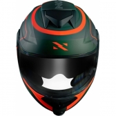 Capacete Moto Robocop Articulado Norisk FF345 Route Speedmax Escamoteável C/ Óculos E Selo Inmetro - Verde Laranja