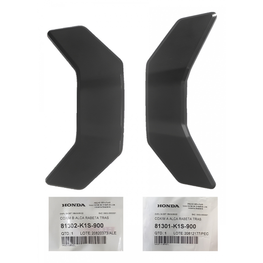 Par De Borracha Do Bagageiro Moto Xre190 Nxr Bros 160 2025 2026 Original Honda