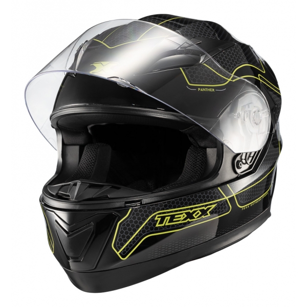 Capacete Moto Esportivo Texx Strike Ls Panther 2 Masculino Feminino Promoção Lançamento - Verde Preto
