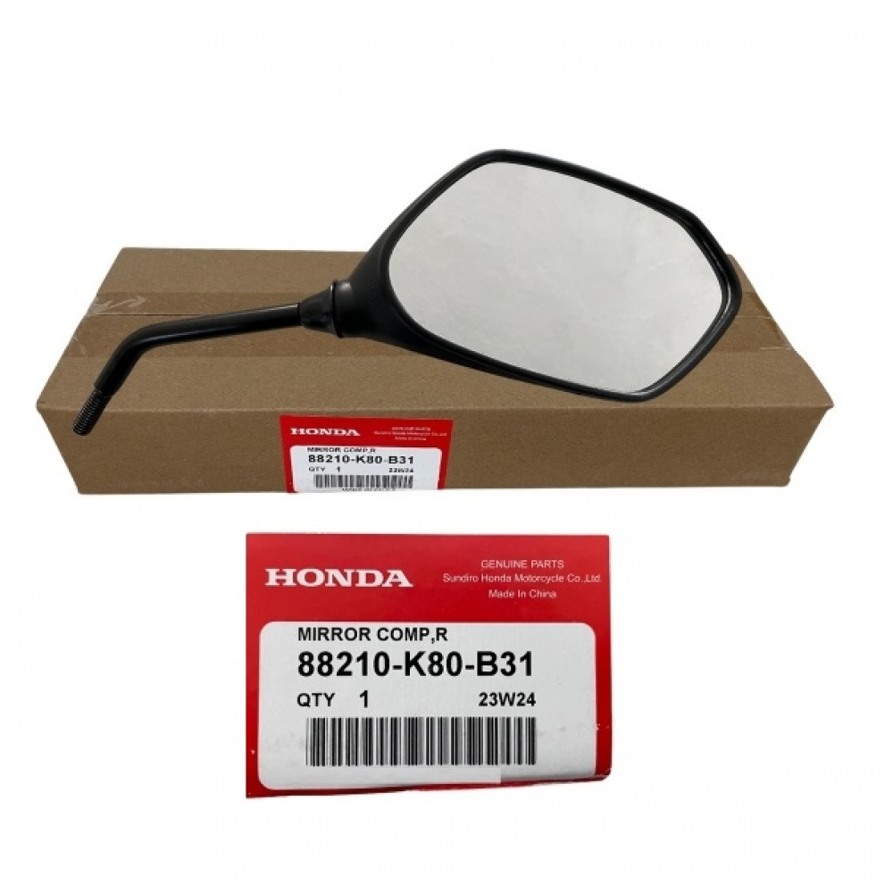Espelho Retrovisor Lado Direito Moto Elite 125 2019 2020 2021 2022 2023 2024 Original Honda