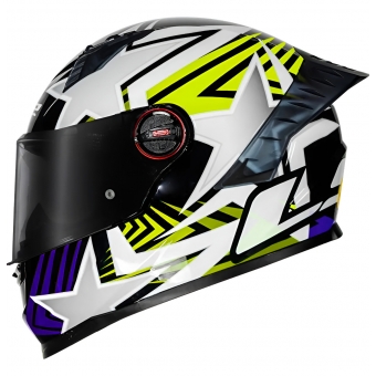 Capacete Moto Fechado Ls2 Ff358 Pro Classic Starwar Estellar Masculino Feminino C/ Spoiler Aerofólio