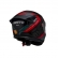Capacete Moto Bieffe b12 B-12 Evolve Grafite Vermelho Esportivo C/ Aerofólio Lançamento