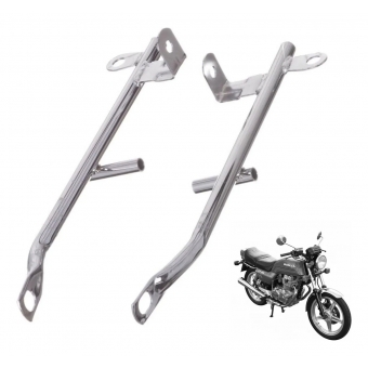 Alça Traseira Lateral Moto Honda Cb 400 Cb400 1981 1982 1983 1984 1985 1986 1987 Cromada Pro Tork
