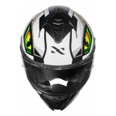 Capacete Moto Norisk Strada 2 Xdron Reptel C/ Aerofólio e Óculos Sol Interno Masculino Feminino