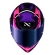 Capacete Moto Feminino Norisk Flow Pulse Roxo Rosa C/ Spoiler + Viseira Fume Extra