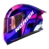 Capacete Moto Feminino Norisk Flow Pulse Azul Rosa Esportivo C/ Spoiler + Viseira Extra