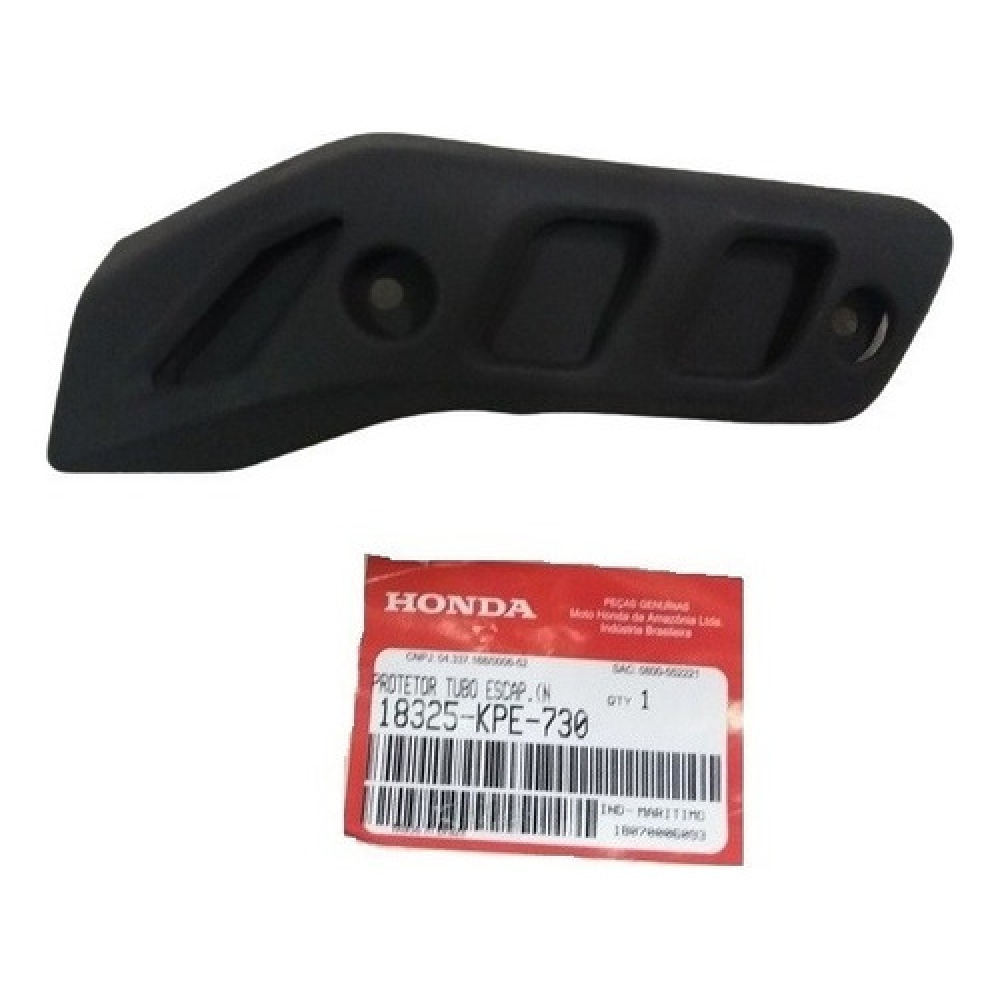 Protetor Dianteiro Curva Escapamento Escape Moto Xr 250 Tornado Até 2008 Preto Original Honda