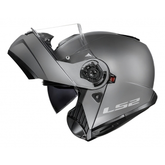 Capacete Moto Robocop Articulado LS2 FF908 Strobe 2 Monocolor Escamoteável C/ Óculos