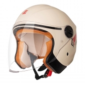 Capacete Moto Aberto Joy 23 San Marino Street By Taurus Flamengo Maior Do Mundo Oficial Lançamento - Bege