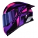 Capacete Moto Feminino Norisk Flow Pulse Roxo Rosa C/ Spoiler + Viseira Fume Extra