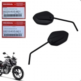 Par Espelho Retrovisor Moto Titan 160 Fan 160 2018 2019 2020 2021 2022 2023 2024 Original Honda