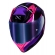 Capacete Moto Feminino Norisk Flow Pulse Roxo Rosa C/ Spoiler + Viseira Fume Extra